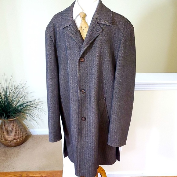 Italy-Battaglia Men's Overcoat - Picture 3 of 8
